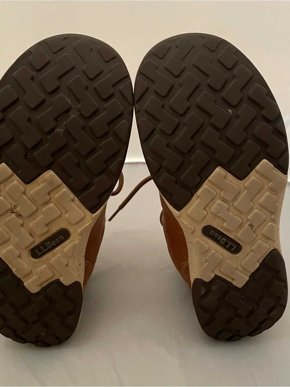 L.L. Bean Brown Mixed-Material Women's Sneakers
